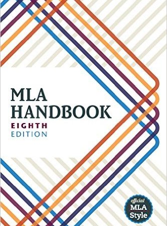 Cover of the MLA Handbook, 8th edition copied from Amazon at http://amzn.to/1WRsrxV